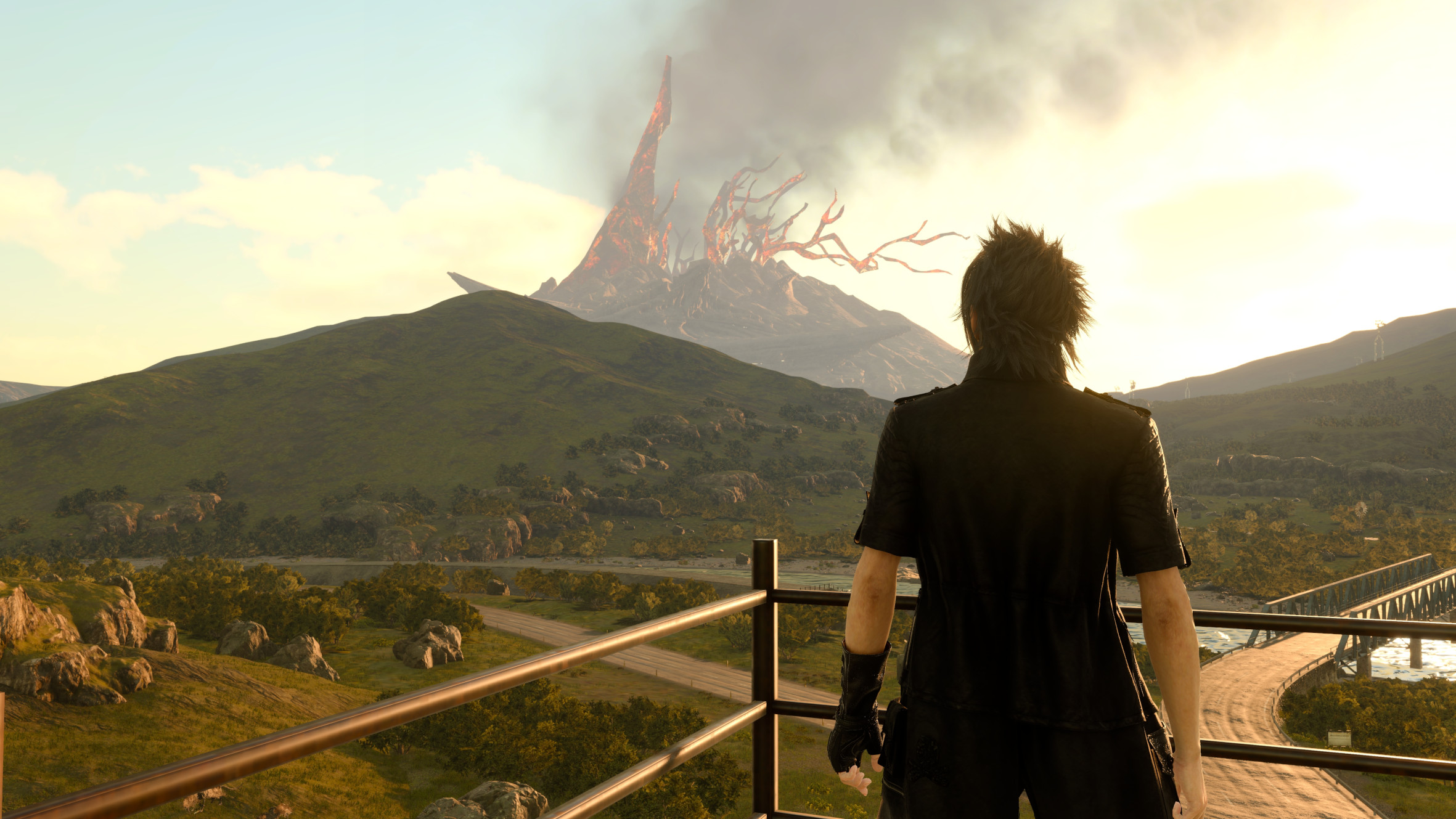 Noctis admires the view.